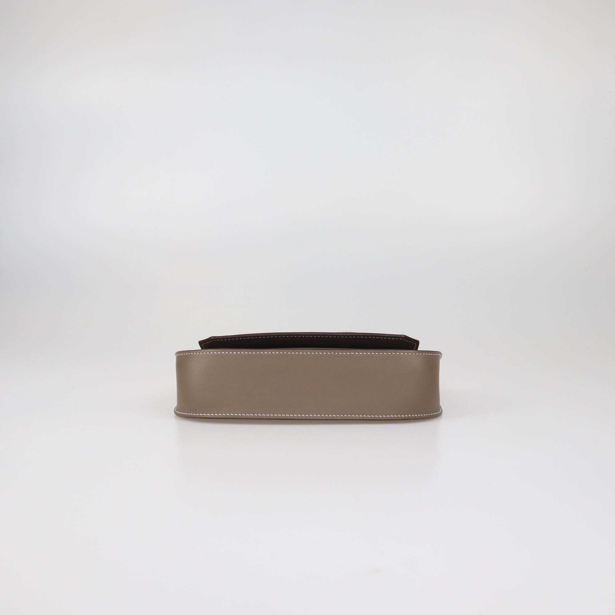 Hermes Etoupe Swift Leather Mini Jypsiere Bag