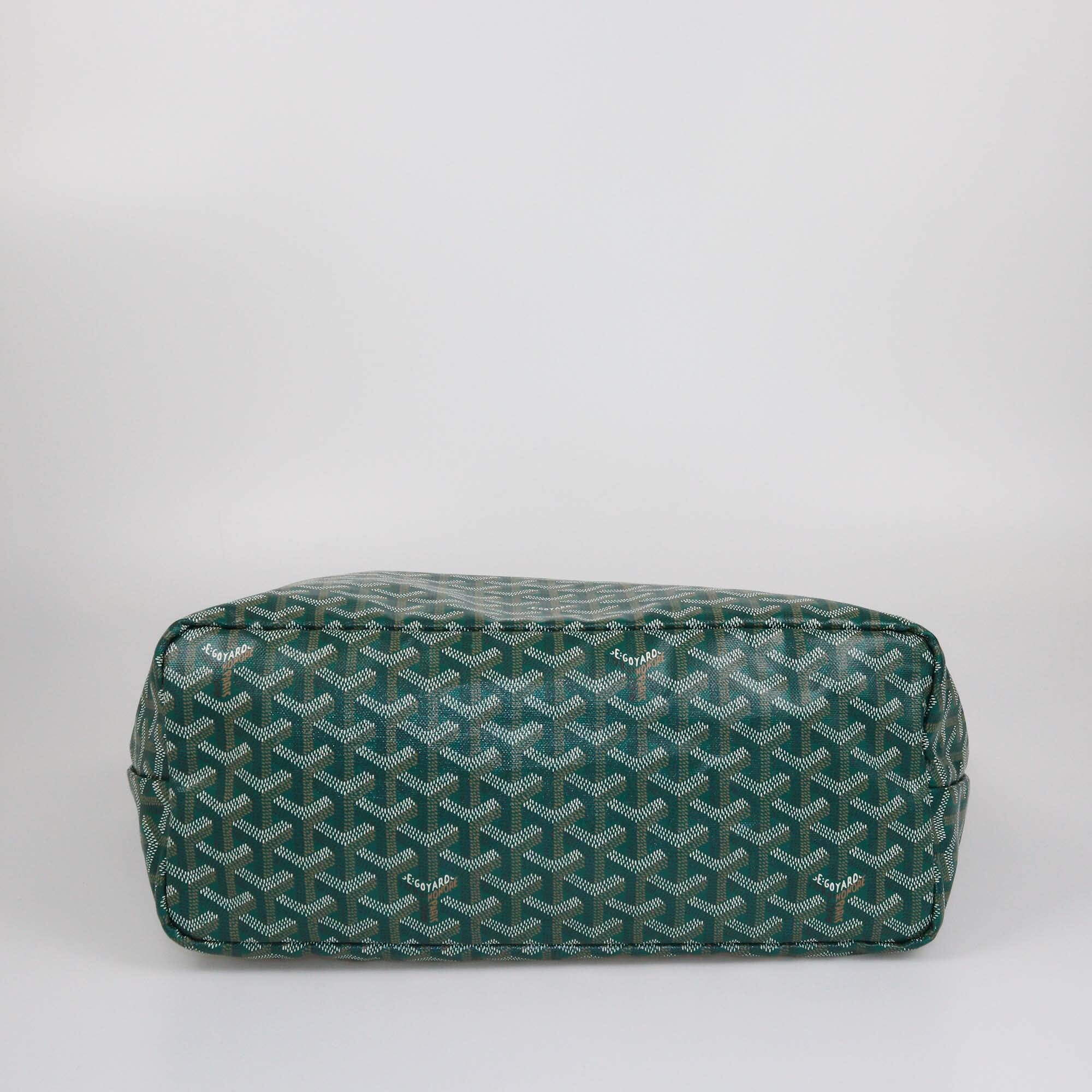 Goyard Green Goyardine Saint Louis PM Tote Womens Goyard 