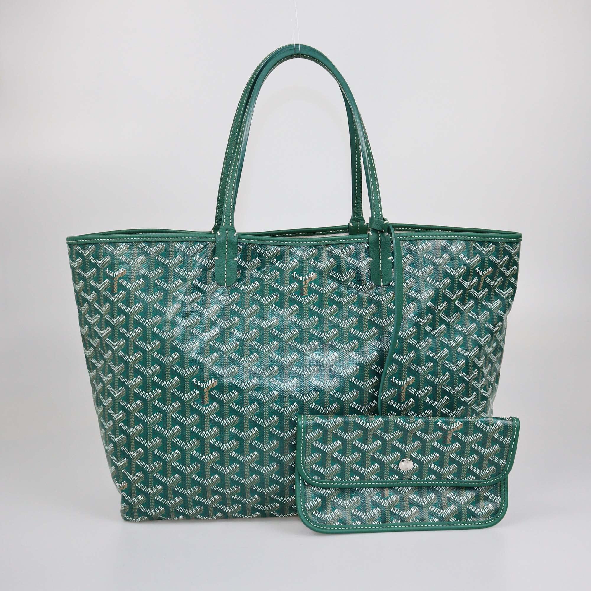 Goyard Green Goyardine Saint Louis PM Tote Womens Goyard 