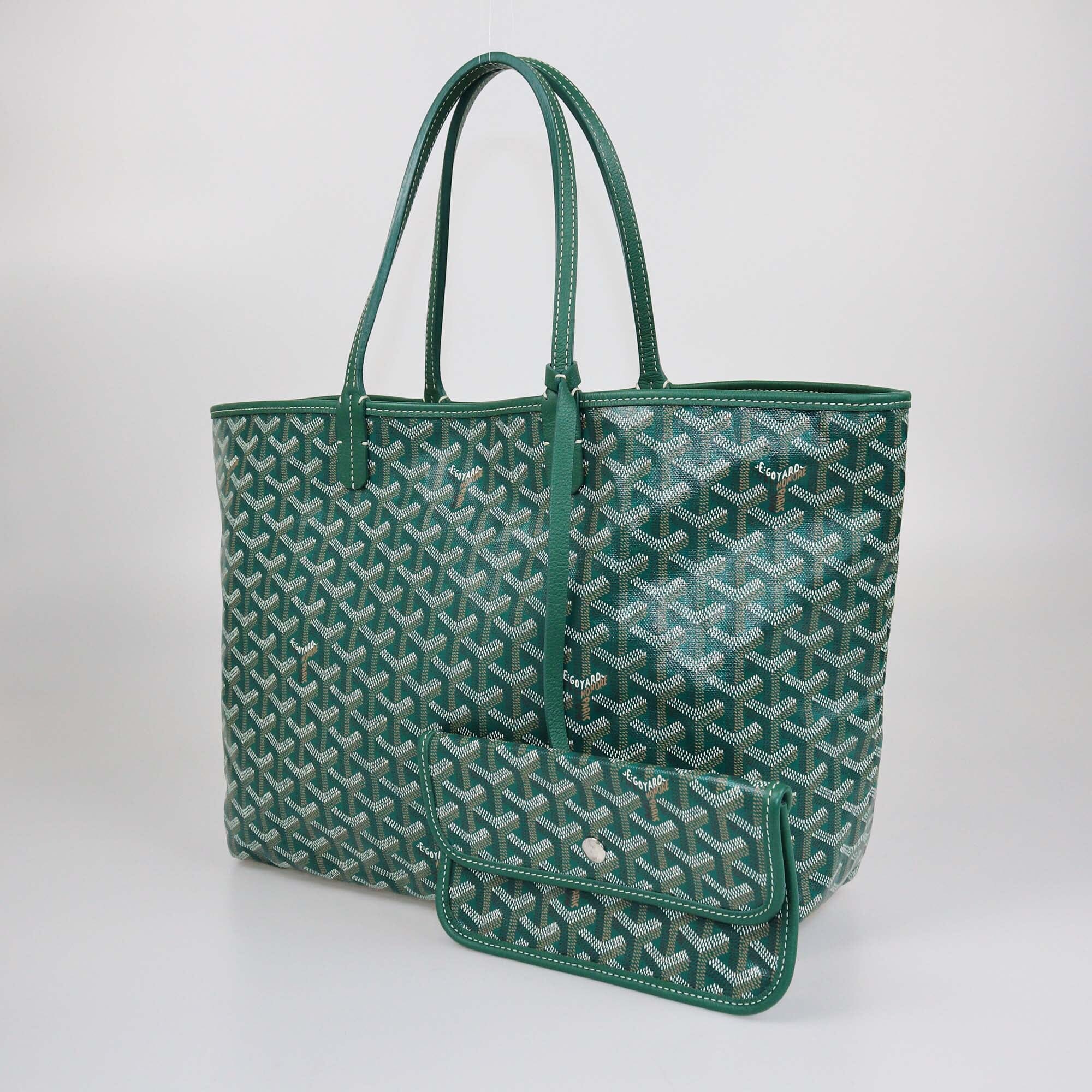 Goyard Green Goyardine Saint Louis PM Tote Womens Goyard 