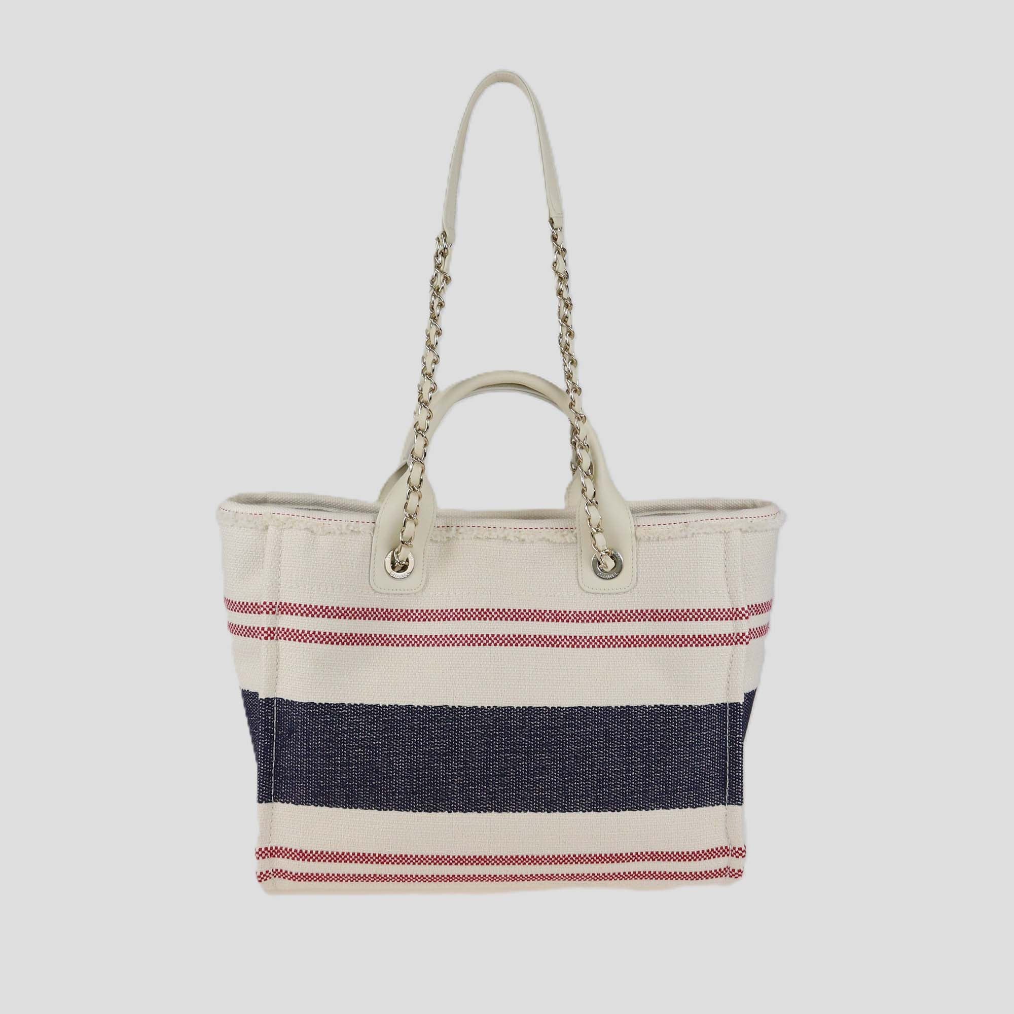 Chanel Tricolor Canvas Medium Deauville Tote
