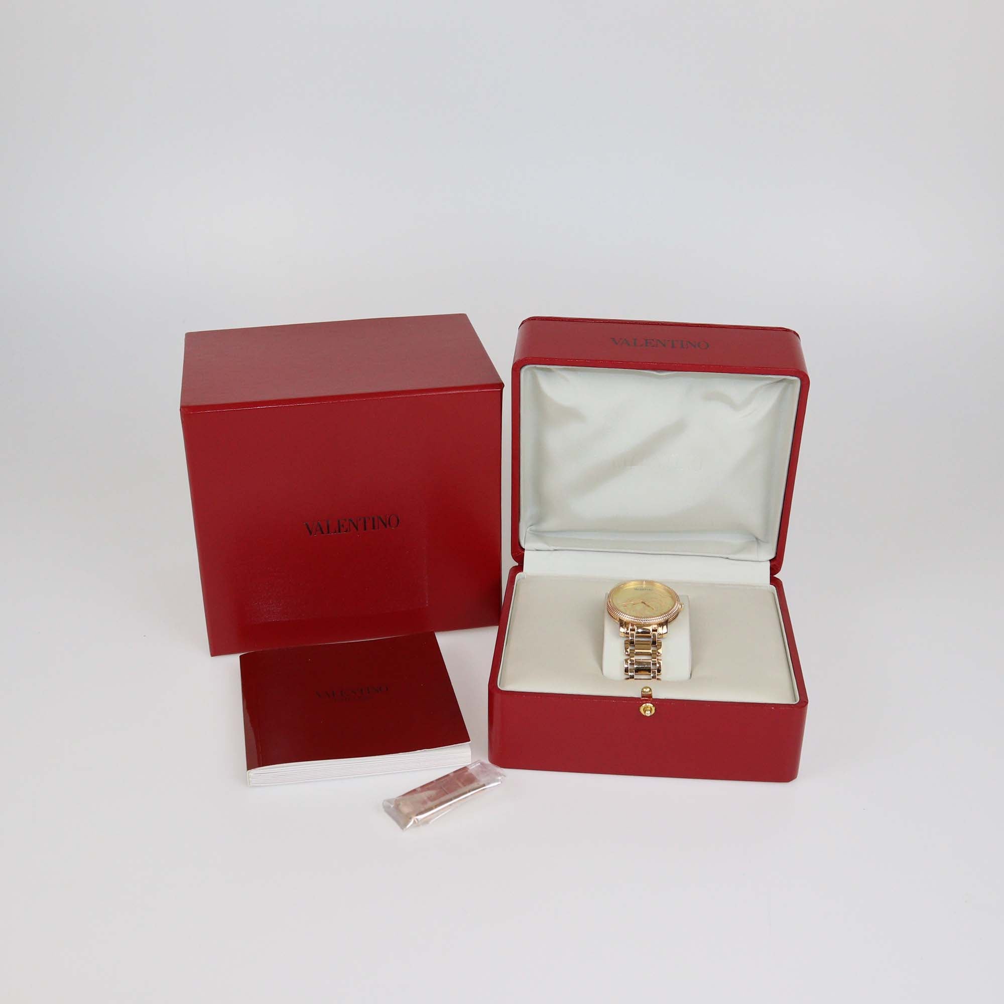 Valentino Mother Of Pearl Dial Rose Gold Plated Stainless Steel V56 Watch 36 mm