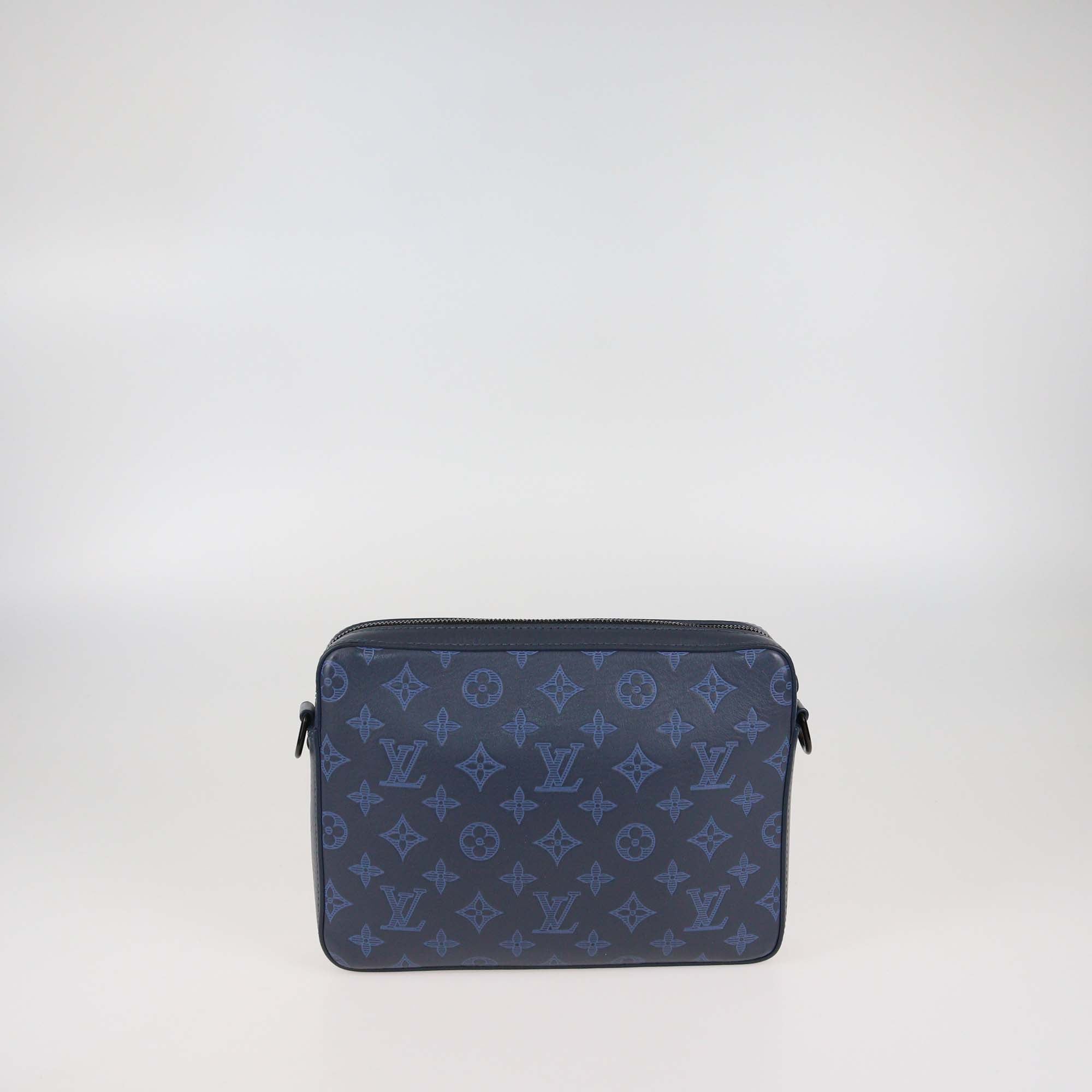 Louis Vuitton Navy Blue Monogram Shadow Duo Messenger