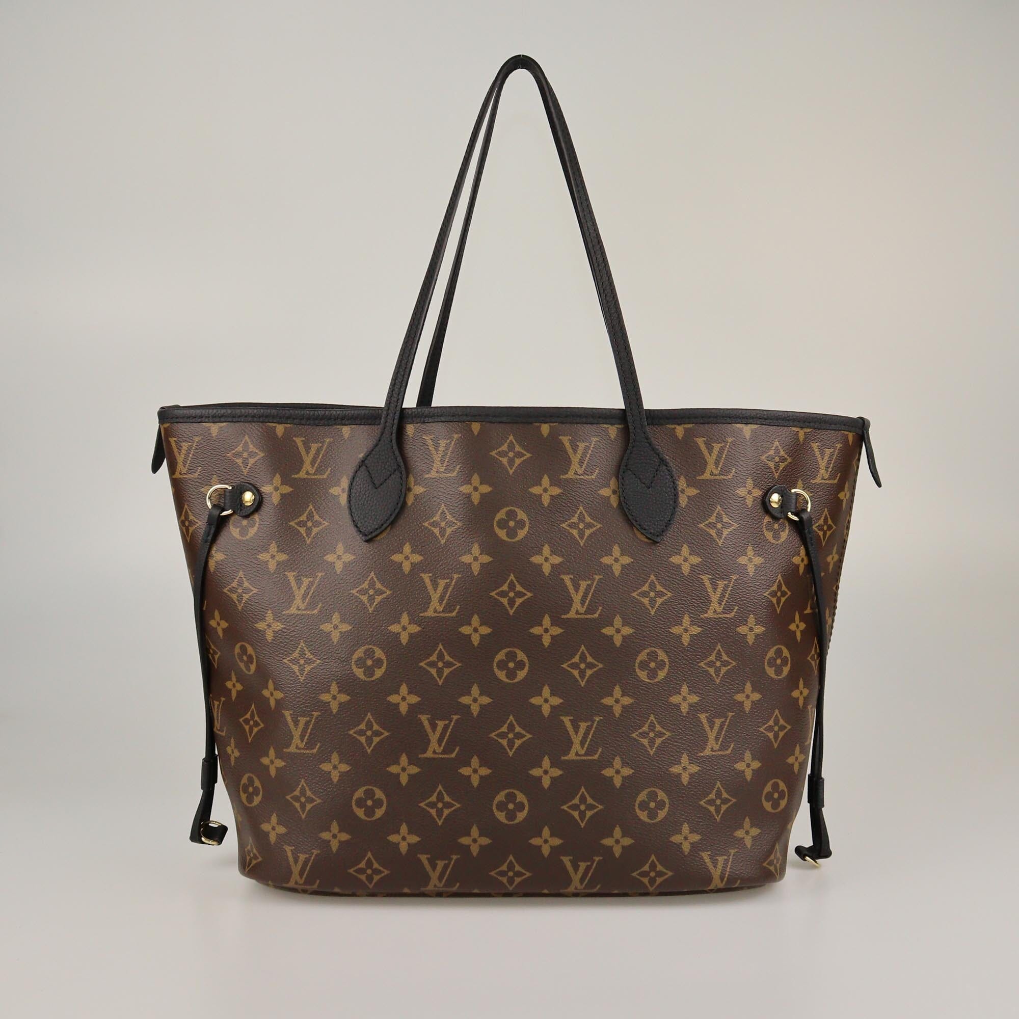 Louis Vuitton Black/Monogram Neverfull Inside Out MM Bag Womens Louis Vuitton 