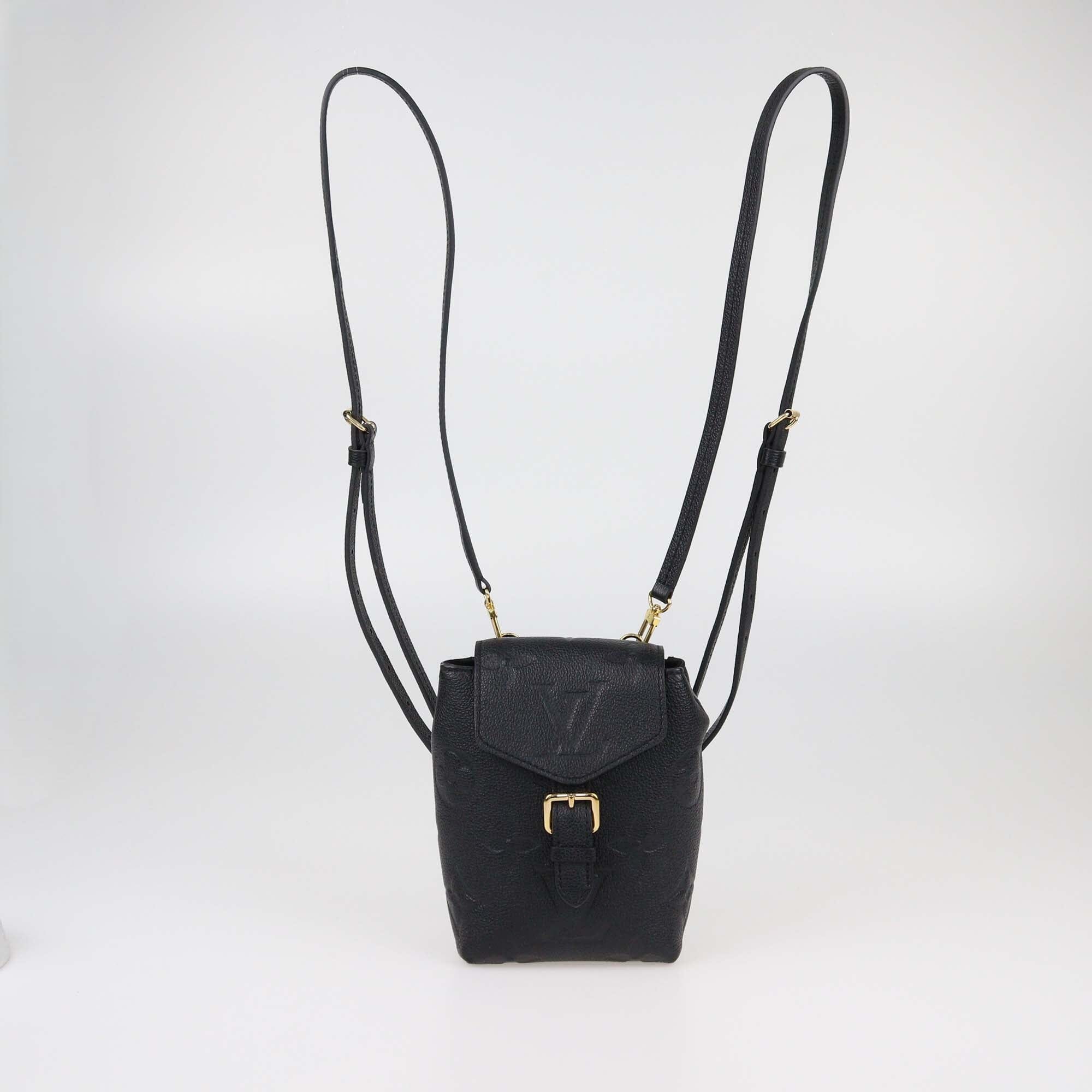 Louis Vuitton Black Monogram Empreinte Giant Tiny Backpack Womens Louis Vuitton 