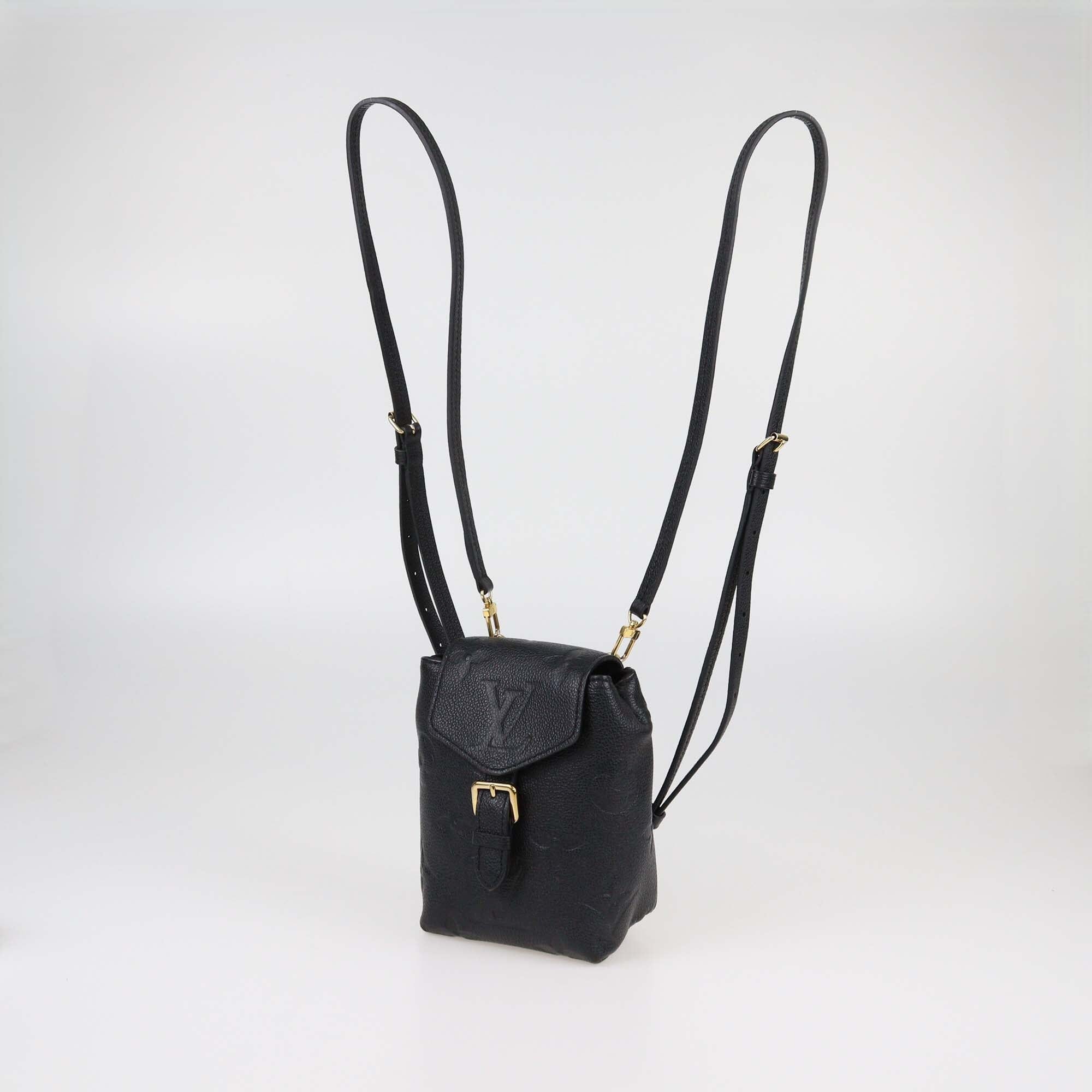 Louis Vuitton Black Monogram Empreinte Giant Tiny Backpack Womens Louis Vuitton 