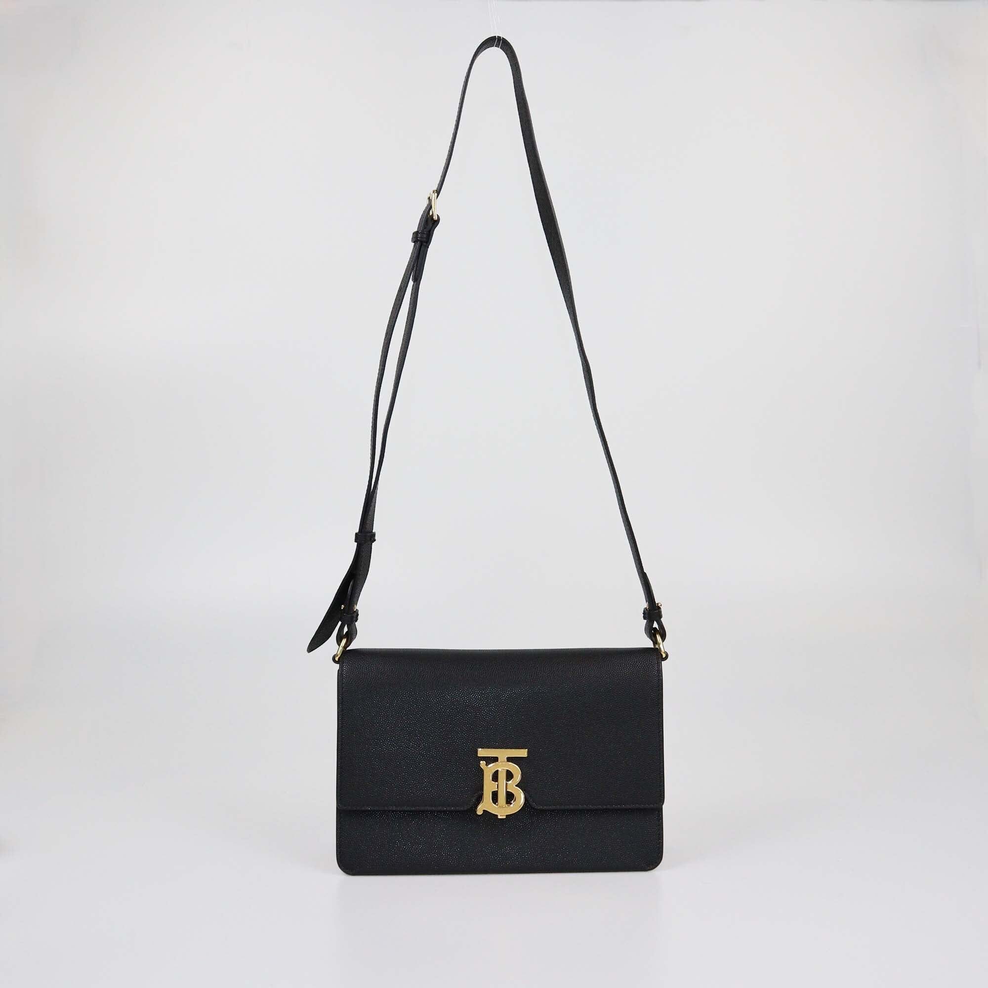 Burberry Black Small TB Shoulder Bag Womens Burberry 