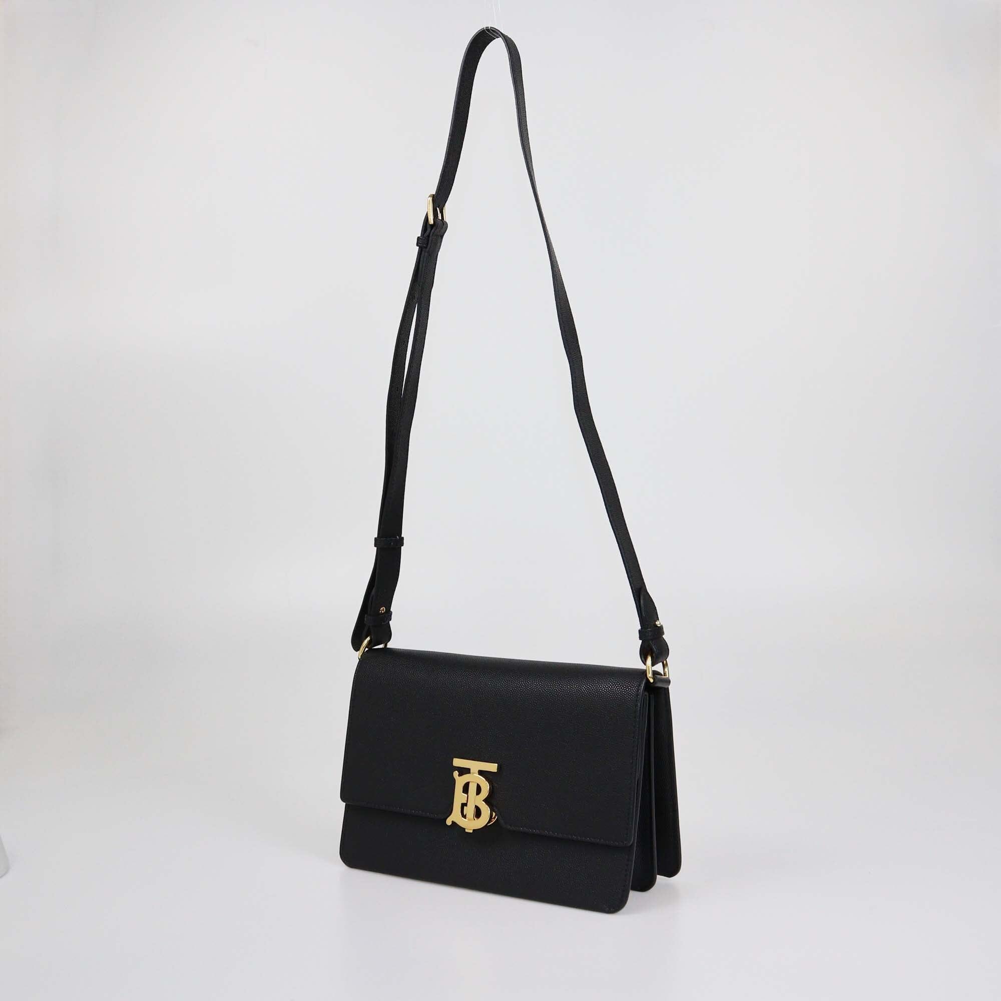 Burberry Black Small TB Shoulder Bag Womens Burberry 