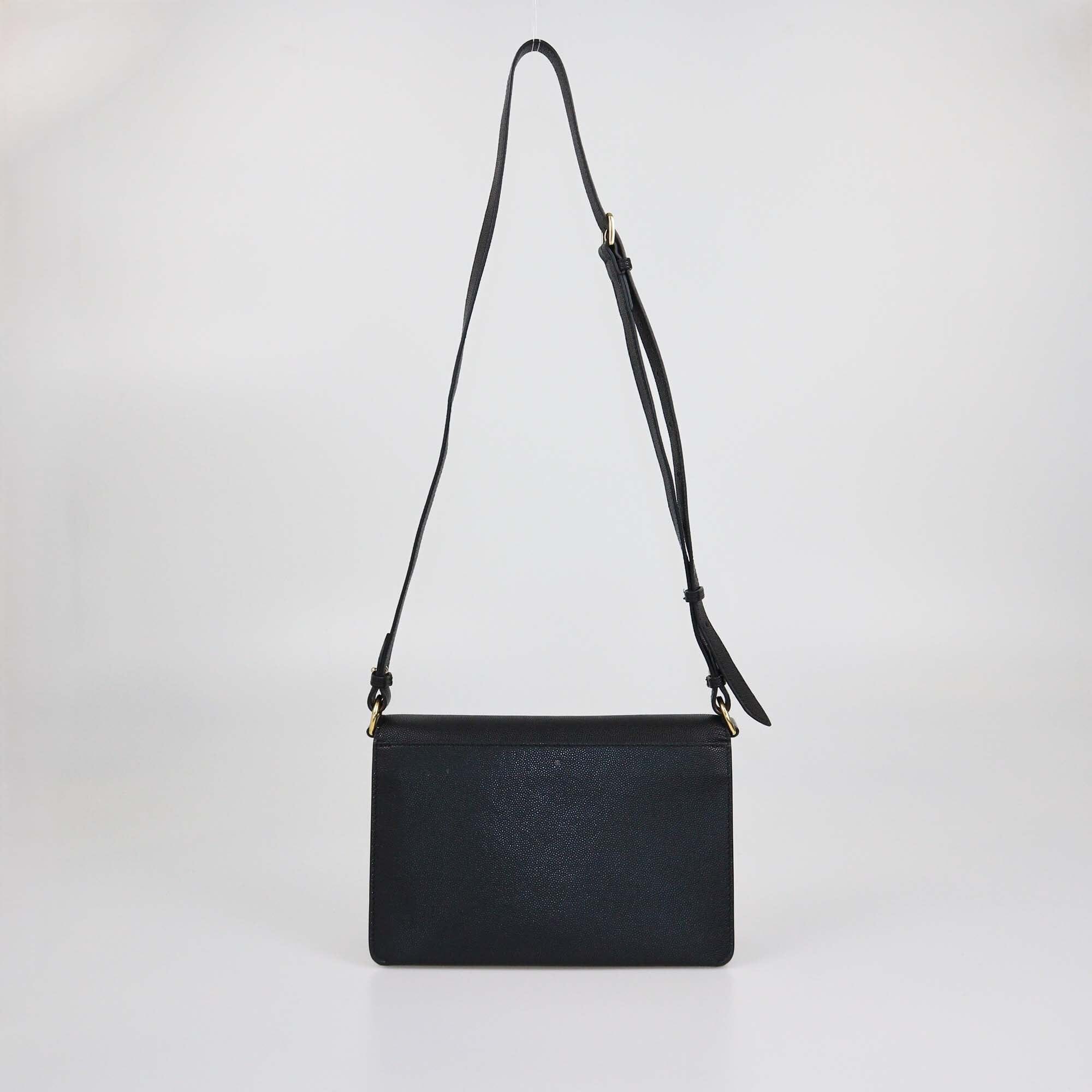 Burberry Black Small TB Shoulder Bag Womens Burberry 