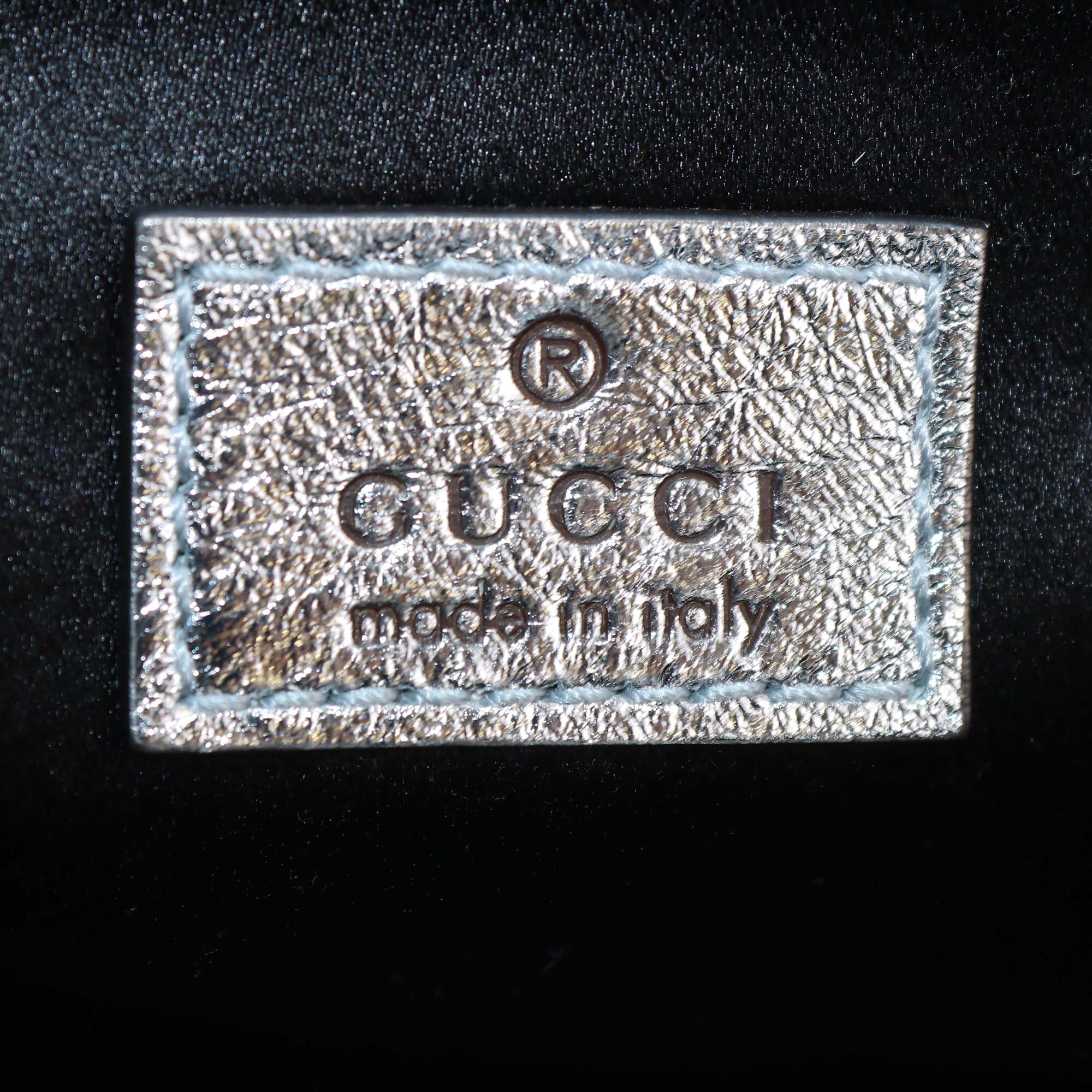 Gucci Silver Leather Medium Horsebit Chain Shoulder Bag