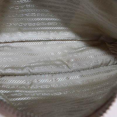 Prada White Re-Nylon and Saffiano Leather Re-Edition 2005 Baguette Bag