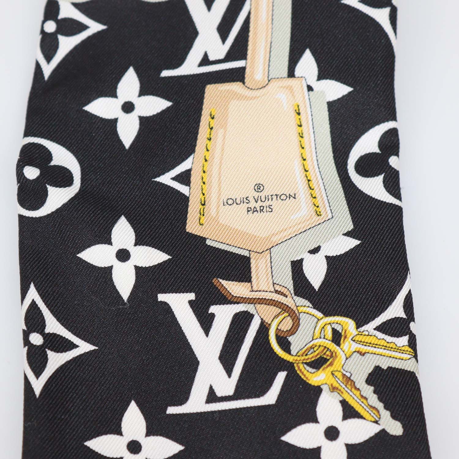 Louis Vuitton Black Silk Monogram Confidential Bandeau