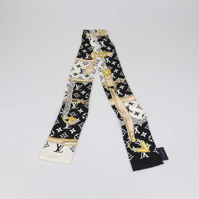 Louis Vuitton Black Silk Monogram Confidential Bandeau