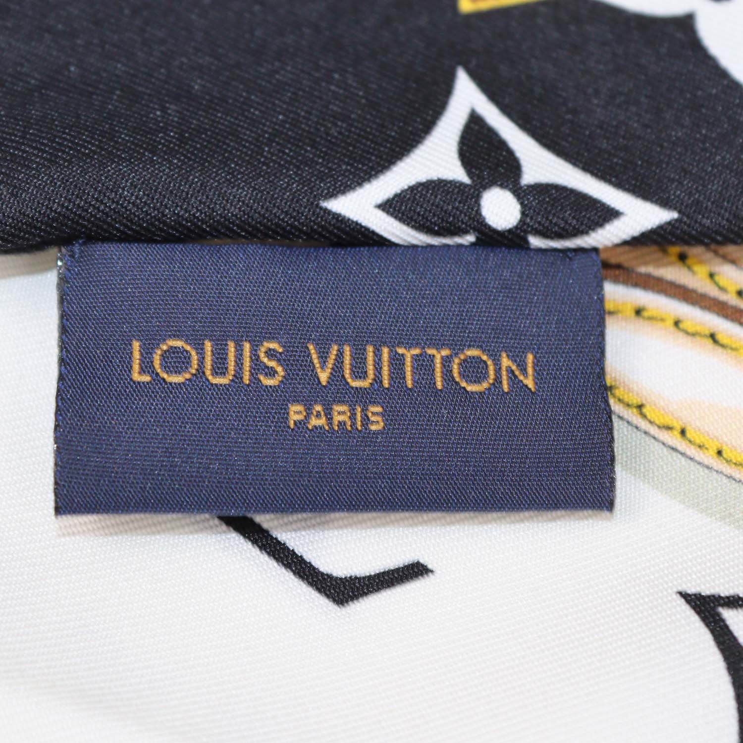 Louis Vuitton Black Silk Monogram Confidential Bandeau