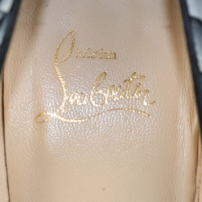 Christian Louboutin Grey Python Embossed Leather So Kate Pointed Toe Pumps