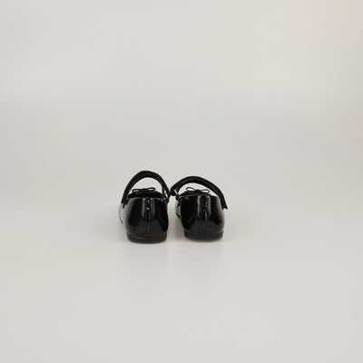 Dolce & Gabbana Kids Black Patent Bow Details Ballet Flats Kids Dolce & Gabbana Kids 