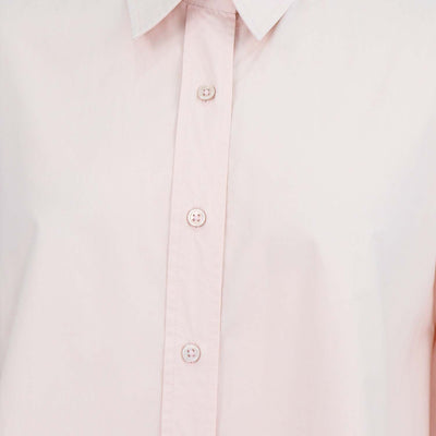The Frankie Shop Pale Pink Cotton Button Up Long Sleeve Shirt