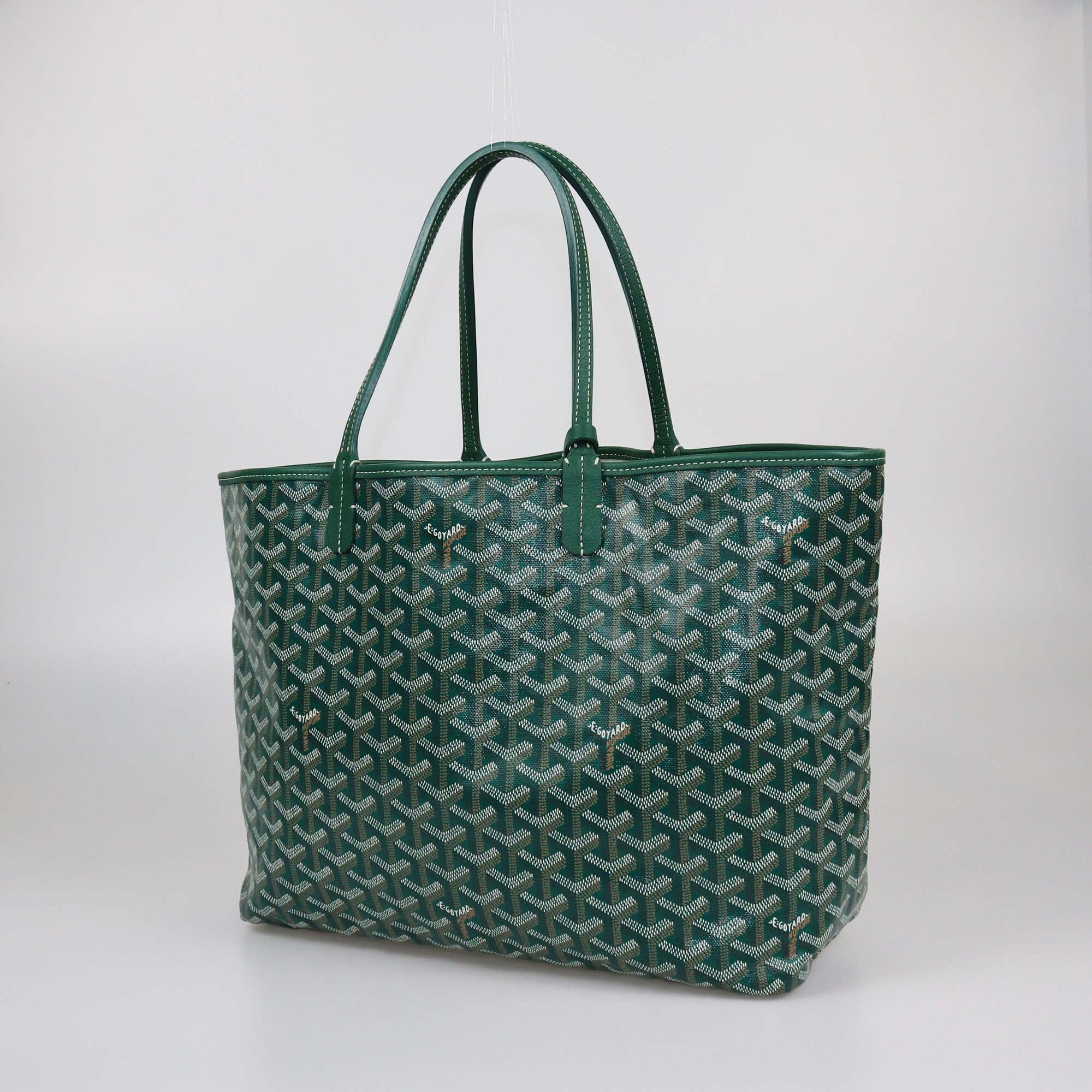 Goyard Green Goyardine Saint Louis PM Tote Womens Goyard 