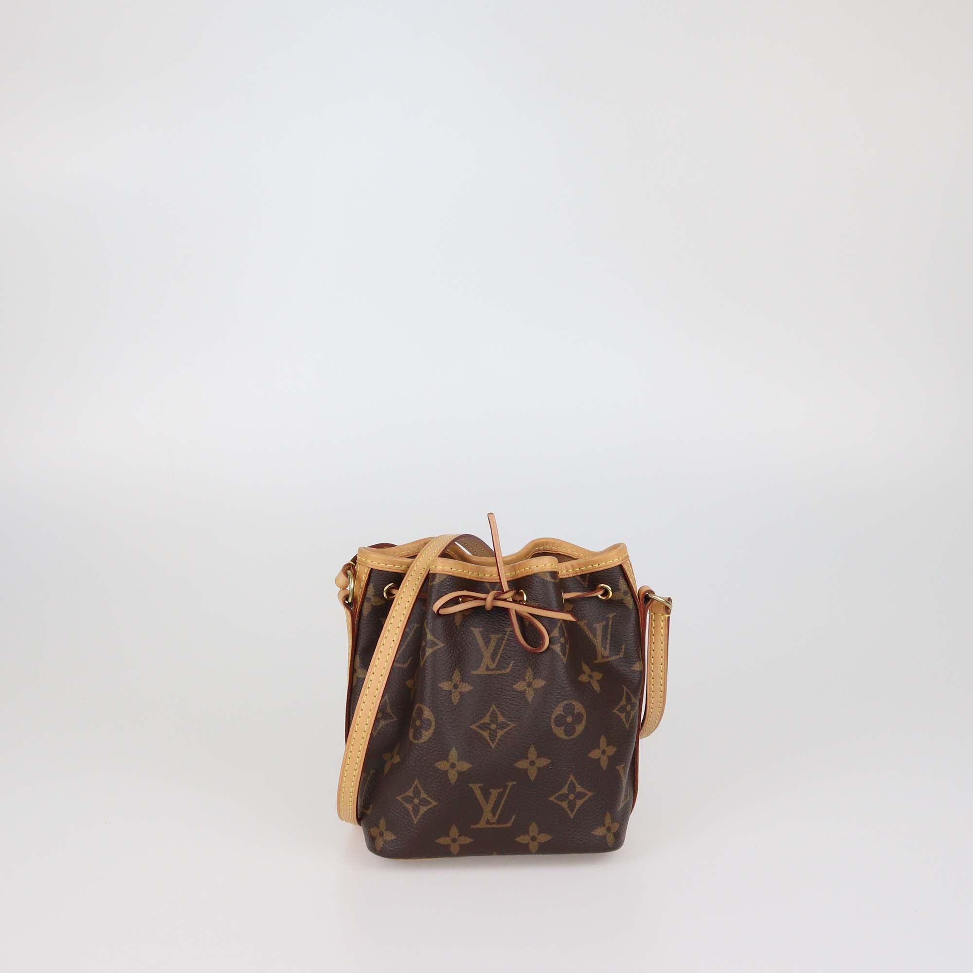 Louis Vuitton Monogram Canvas Leather Nano Noe Bag