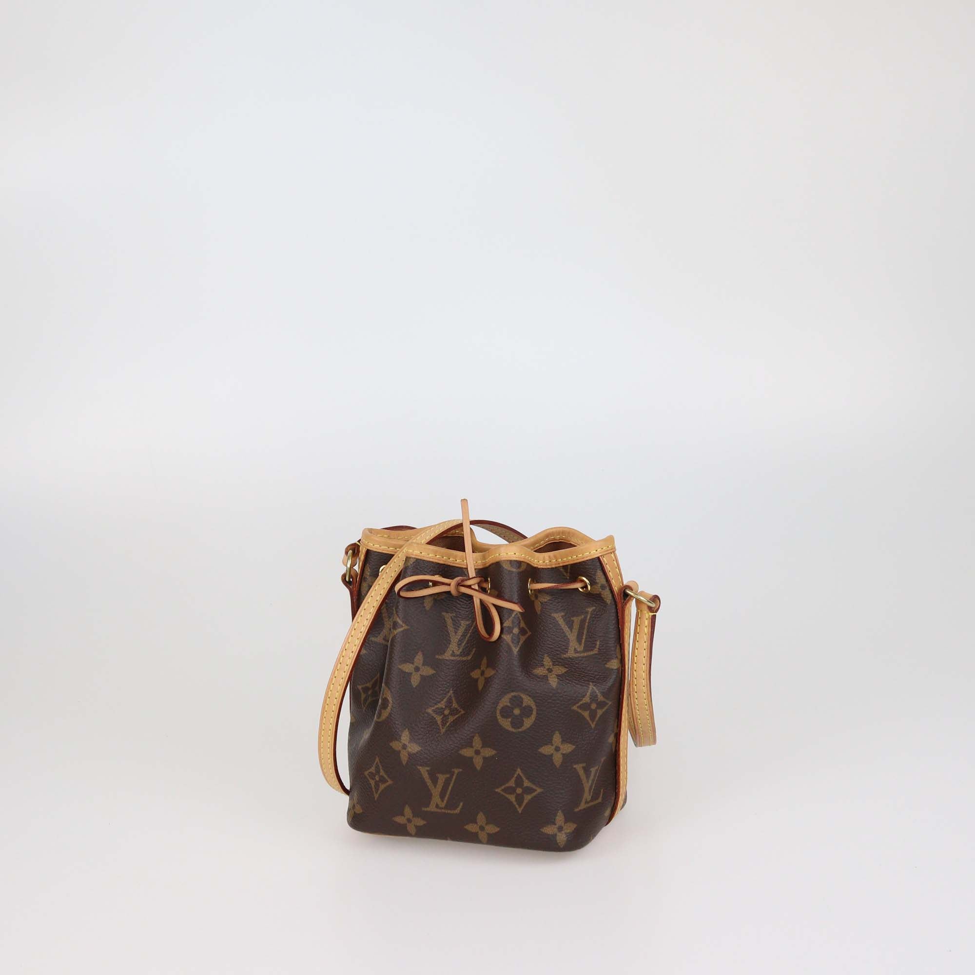 Louis Vuitton Monogram Canvas Leather Nano Noe Bag