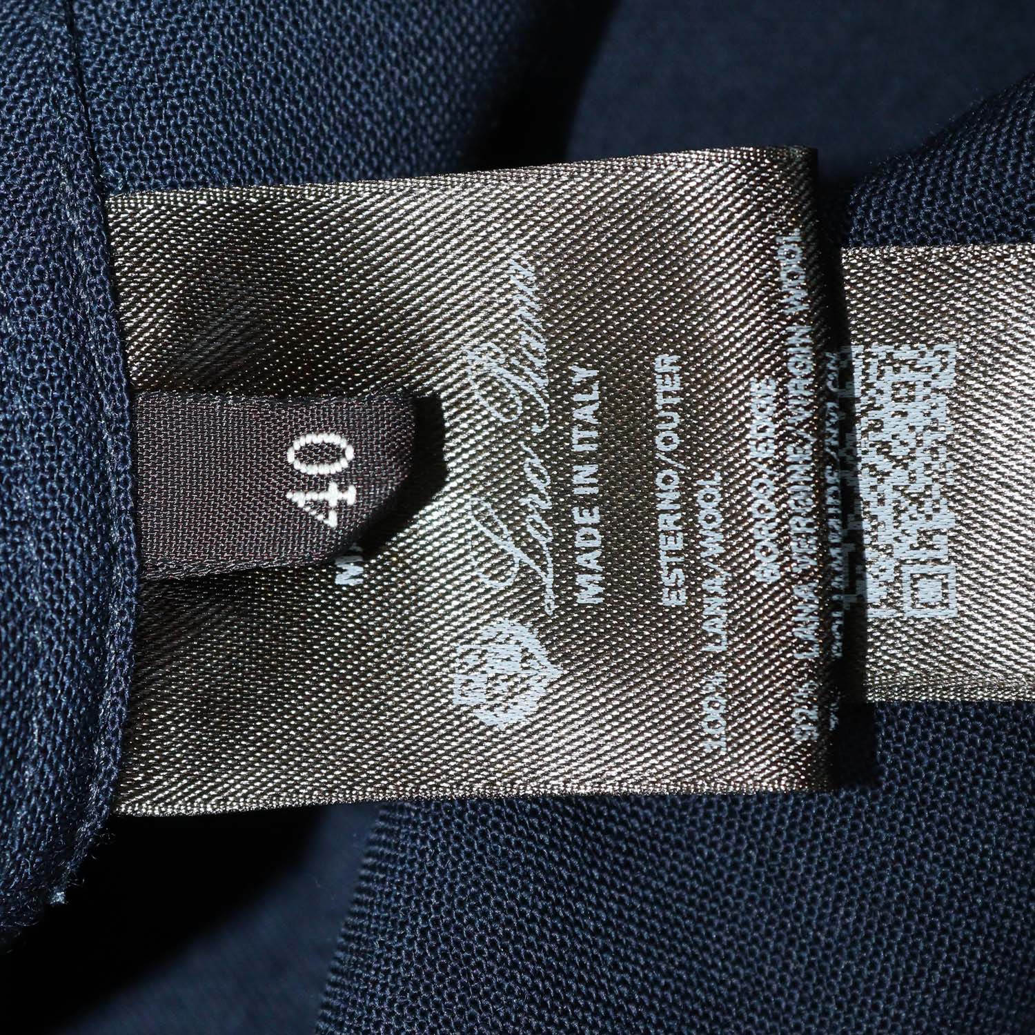 Loro Piana Deep Blue Wool Leela Long Sleeve Shirt