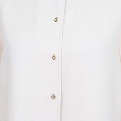 Loro Piana Beige Silk Dunia Long Sleeve Shirt