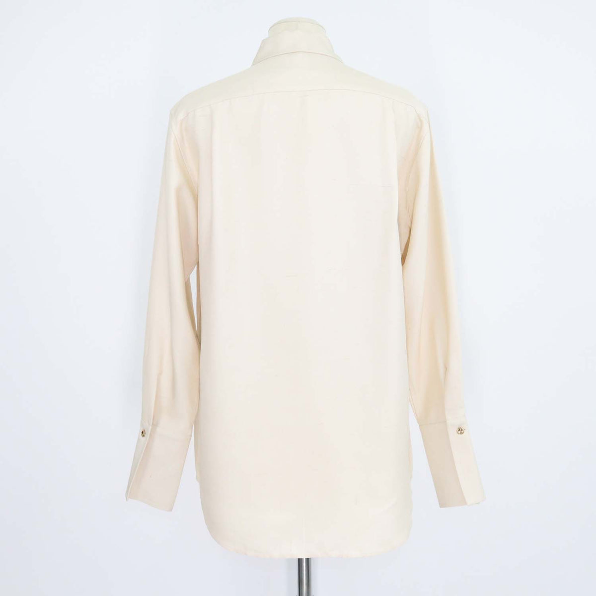 Loro Piana Beige Silk Dunia Long Sleeve Shirt