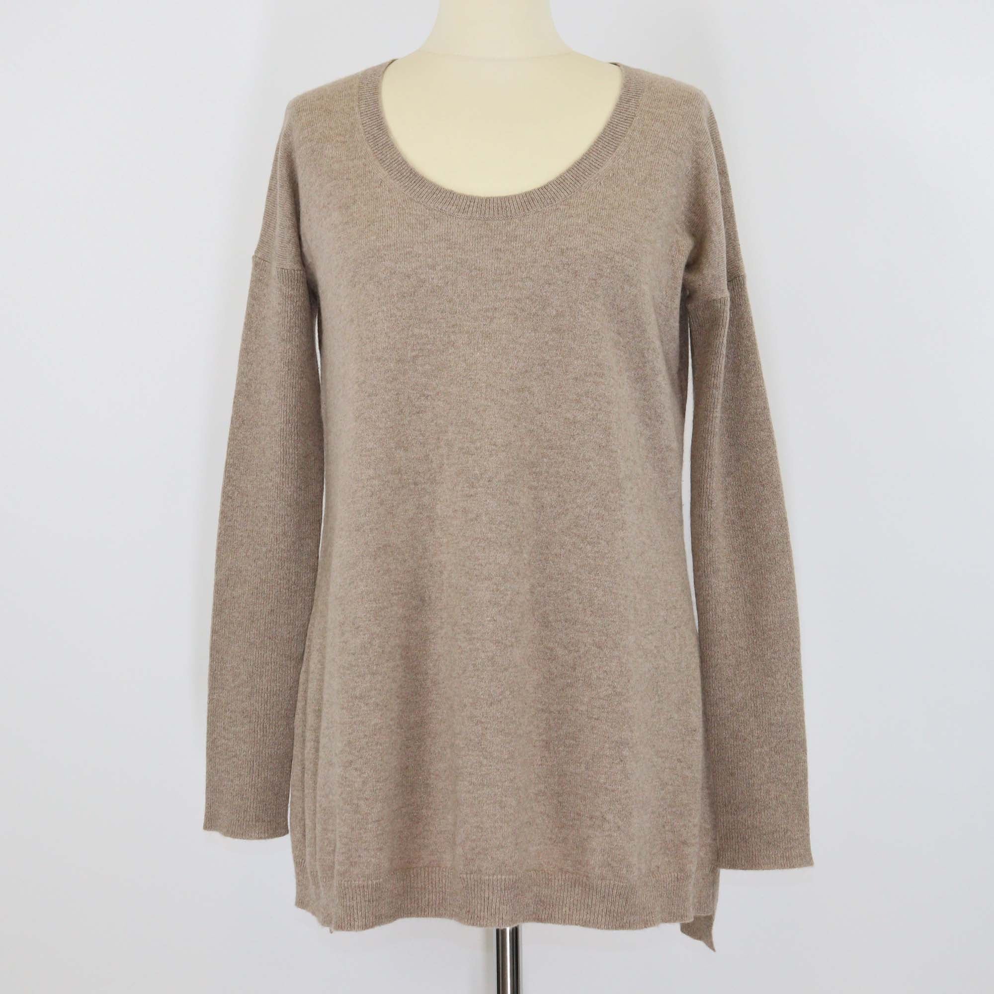 Theory Brown Cashmere Pullover Sweater