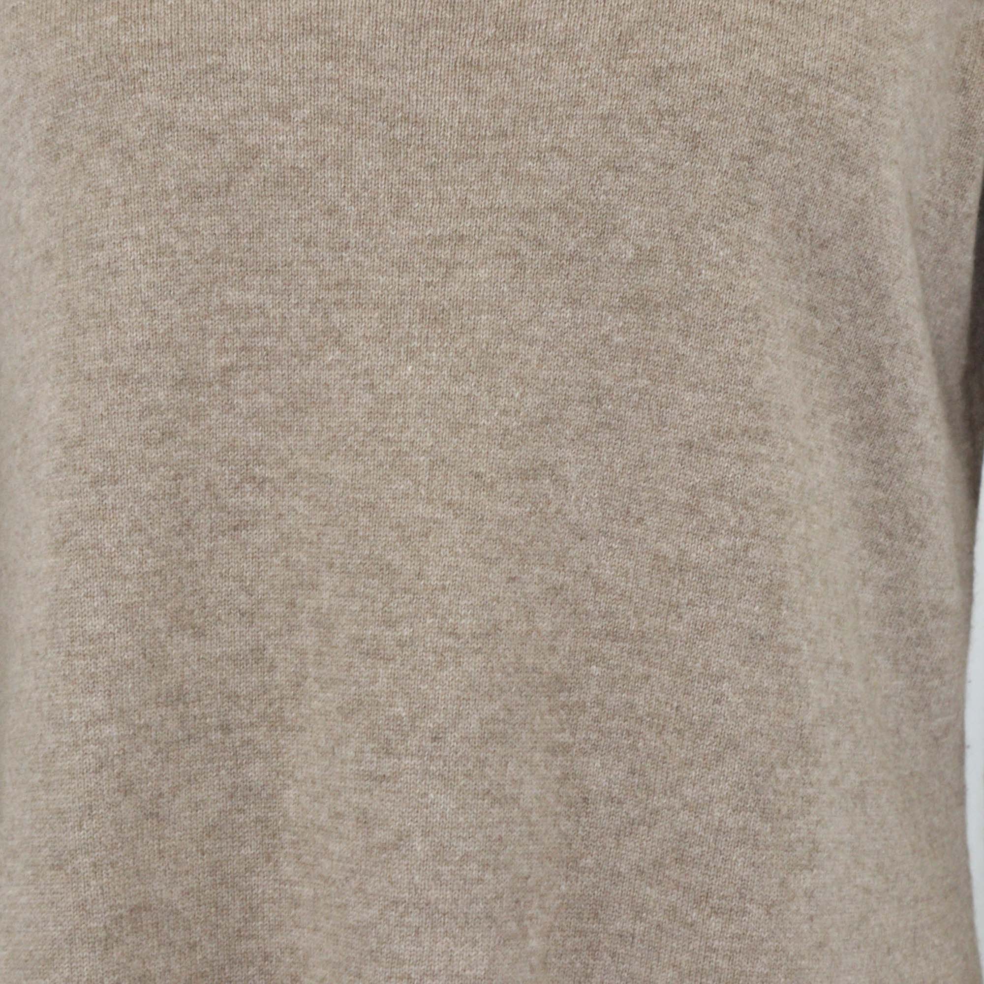 Theory Brown Cashmere Pullover Sweater