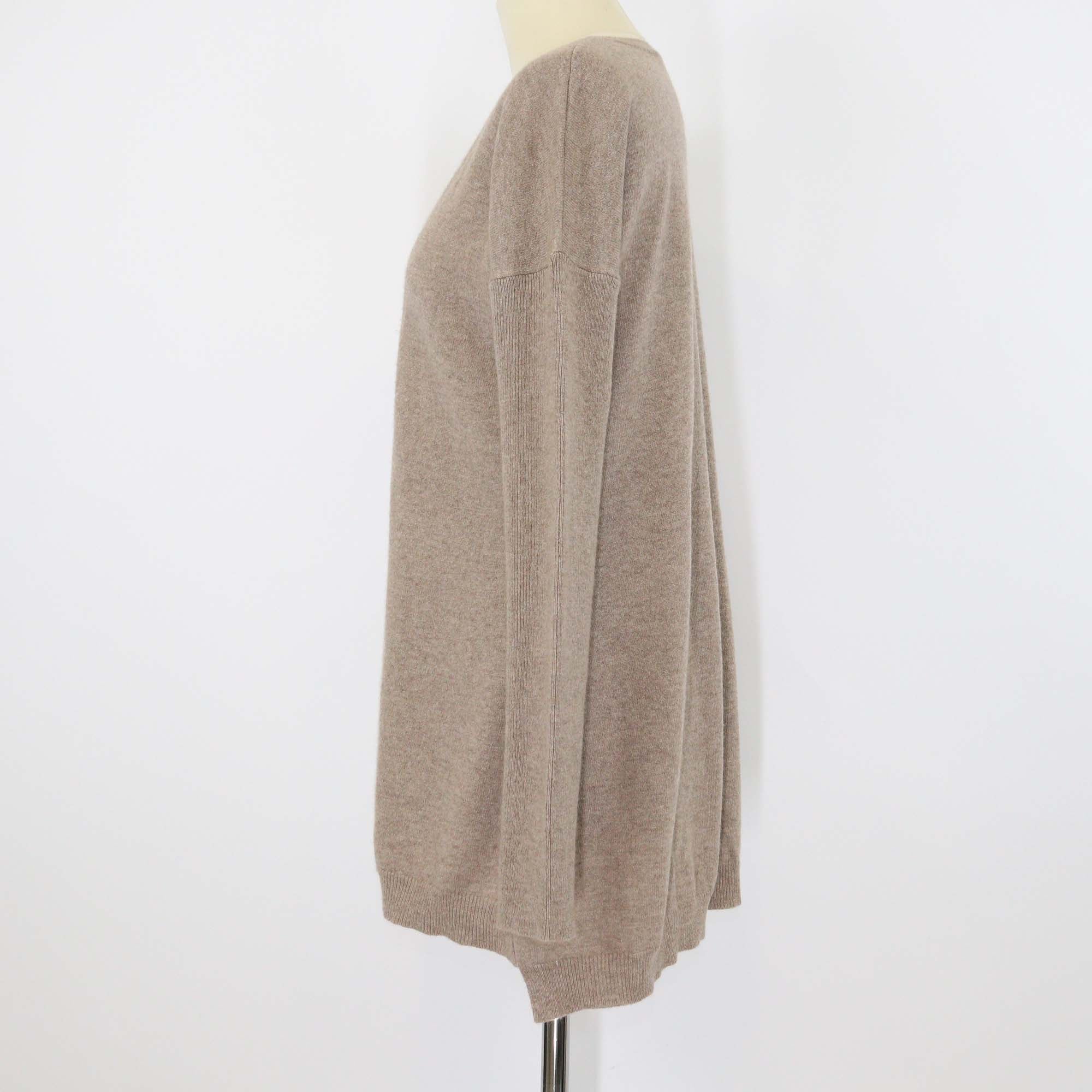 Theory Brown Cashmere Pullover Sweater