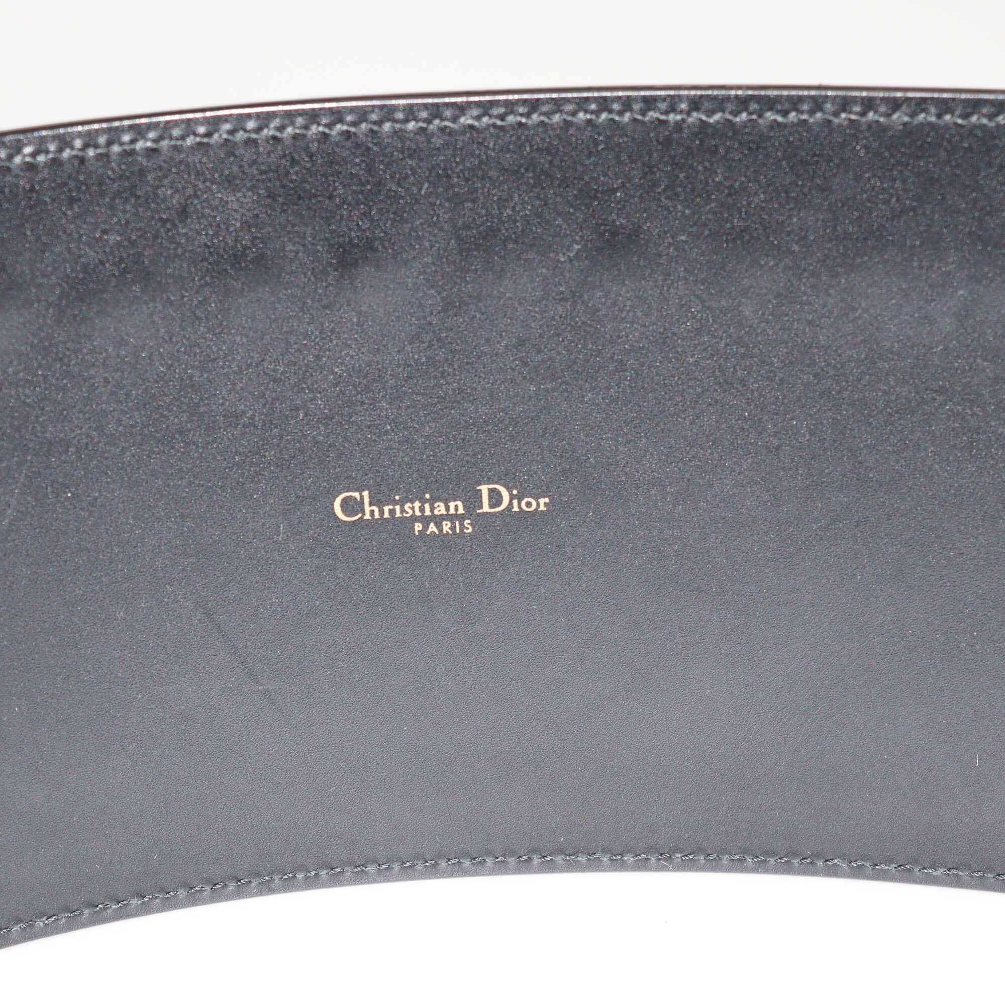 Christian Dior Black Saddle Waist Belt Womens Christian Dior 