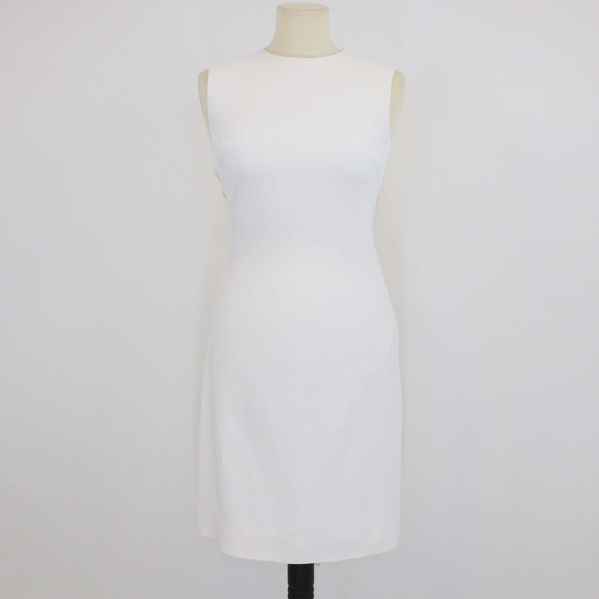 Givenchy Off White Viscose Classic Mini Dress