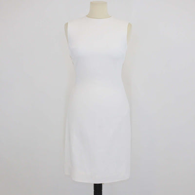 Givenchy Off White Viscose Classic Mini Dress