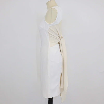 Givenchy Off White Viscose Classic Mini Dress