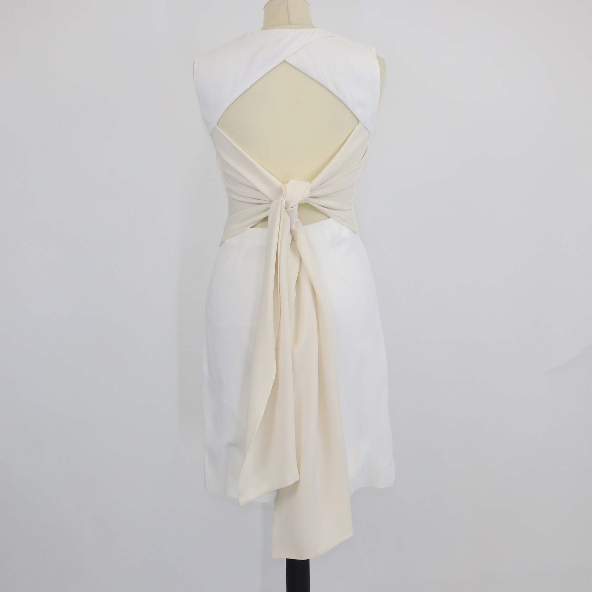 Givenchy Off White Viscose Classic Mini Dress