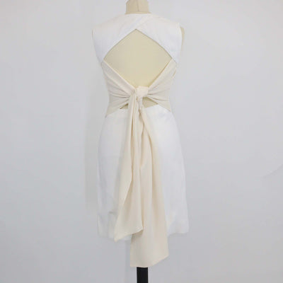 Givenchy Off White Viscose Classic Mini Dress