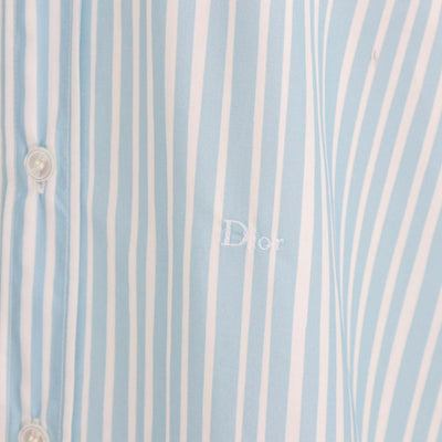Christian Dior Blue Cotton Stripe Dioriviera Long Blouse