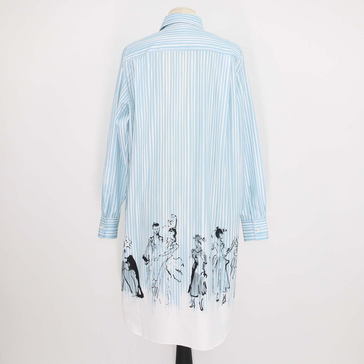 Christian Dior Blue Cotton Stripe Dioriviera Long Blouse