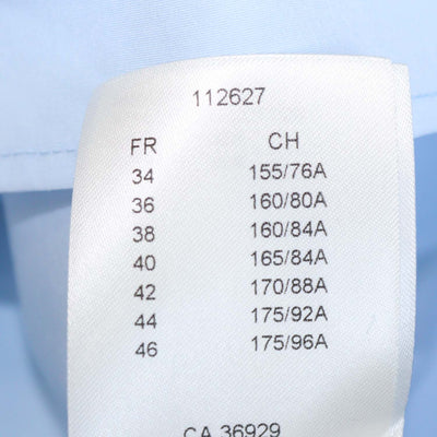 Louis Vuitton Light Blue Cotton Poplin Silk Scarf Detail Long Sleeve Shirt