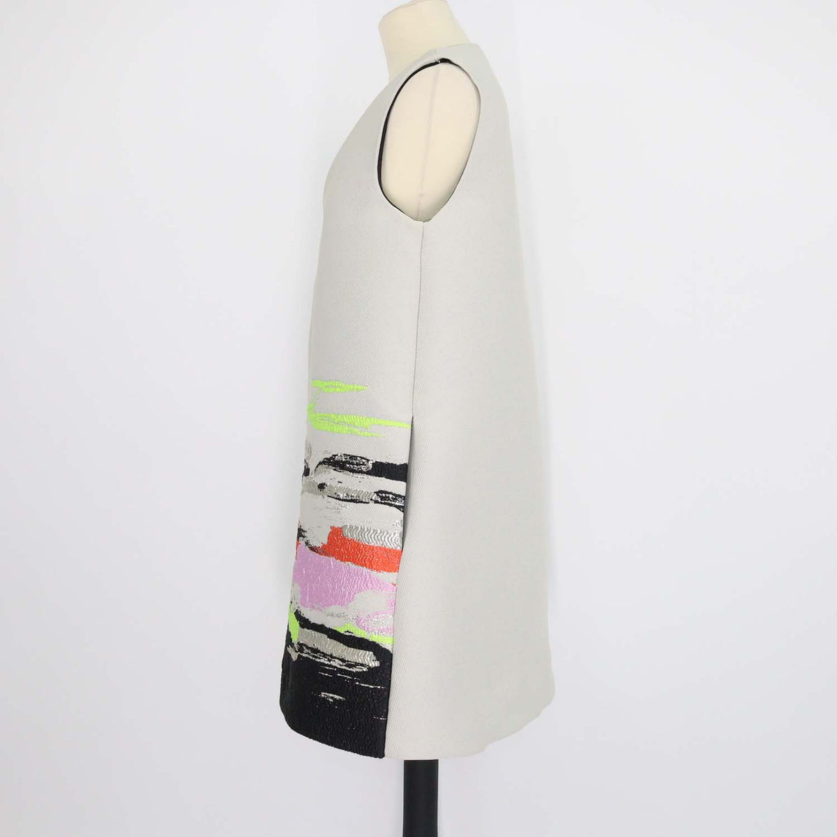 Stine Goya Light Grey/Multicolor Abstract Strokes SGTamar Dress