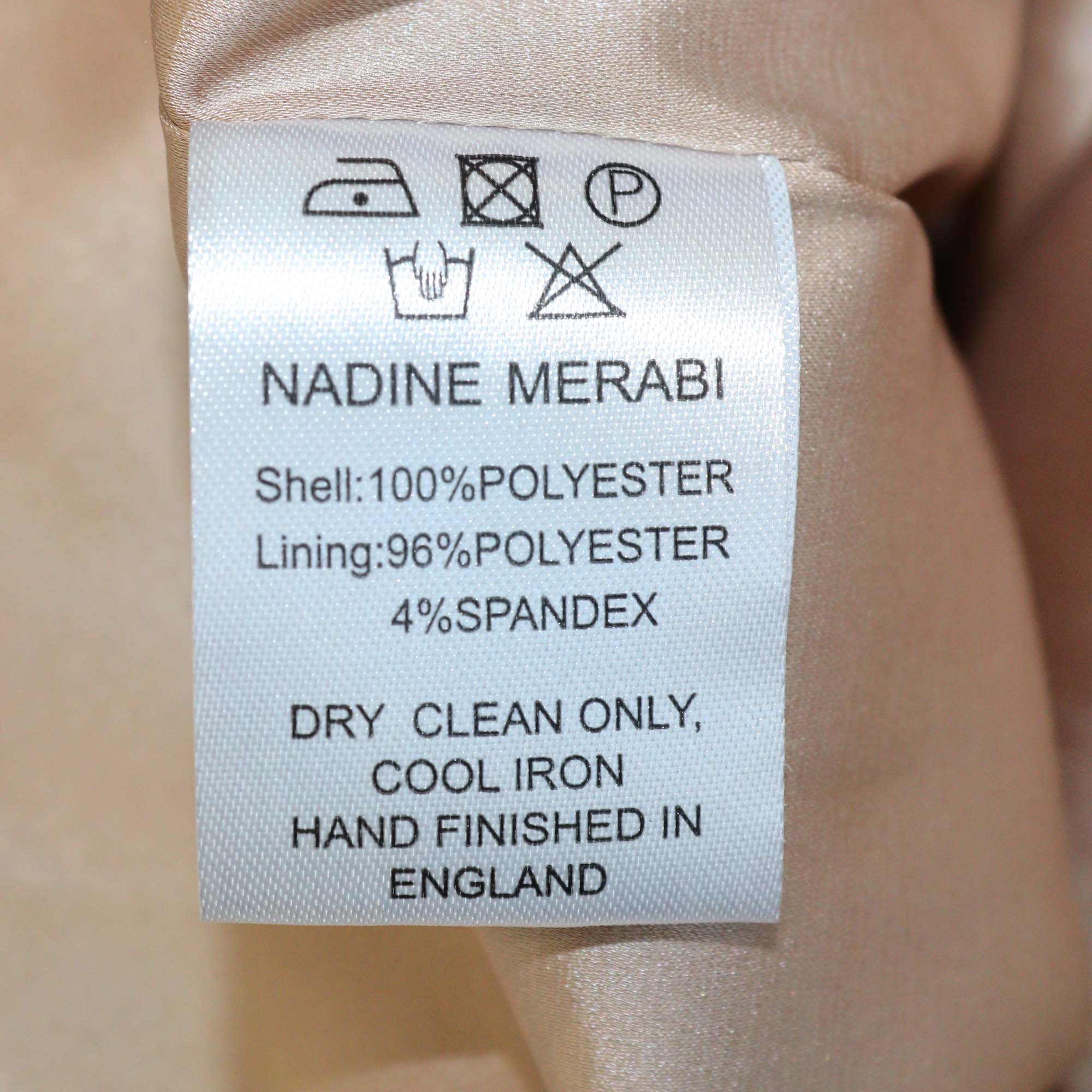 Nadine Merabi Pink Polyester Evie Sequins and Feather Hem Mini Dress
