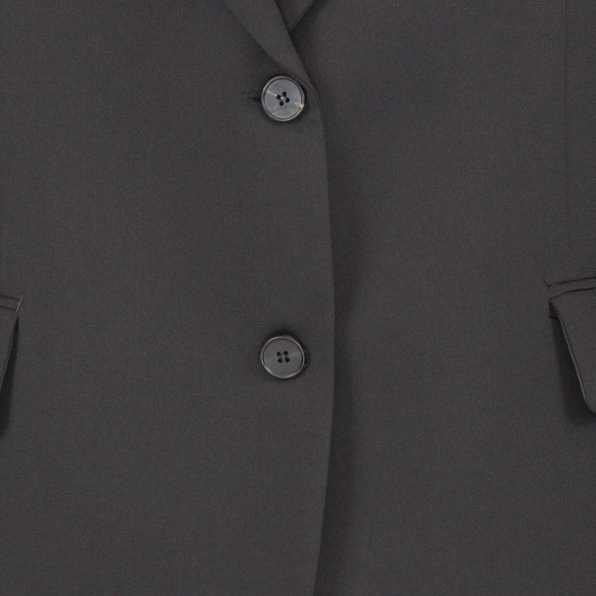 The Frankie Shop Black Polyester Tansy Oversized Blazer