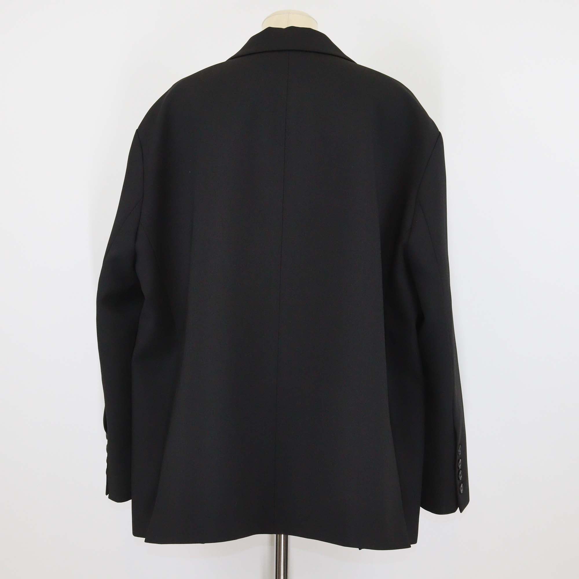 The Frankie Shop Black Polyester Tansy Oversized Blazer