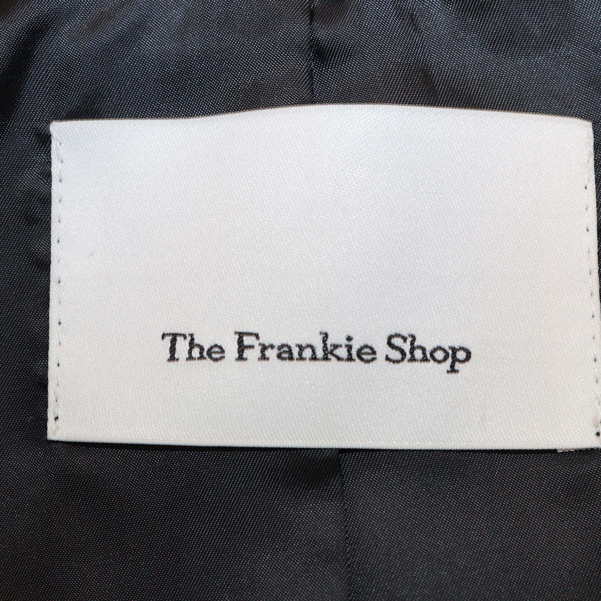 The Frankie Shop Black Polyester Tansy Oversized Blazer