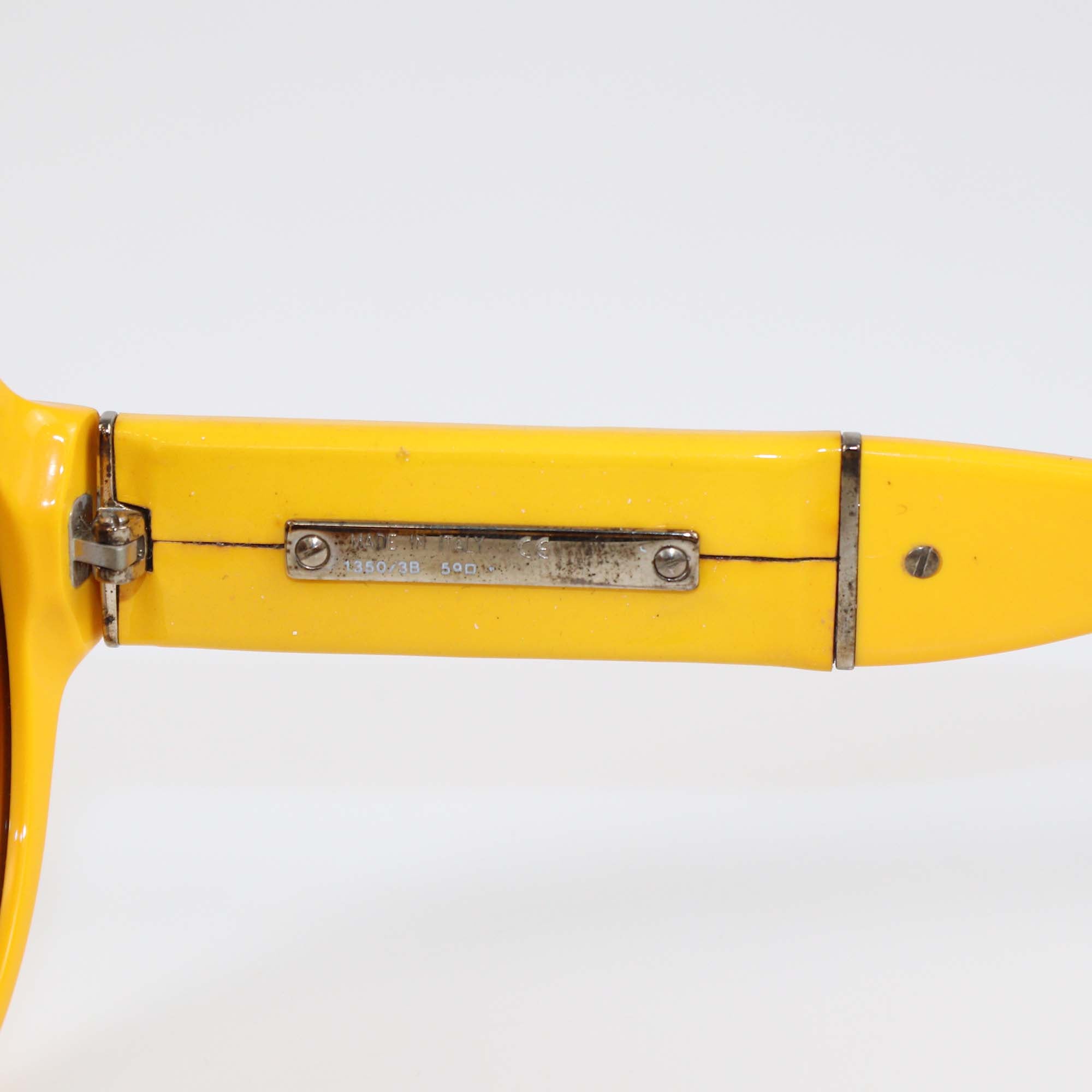 Chanel Yellow/Brown Gradient Oversized Sunglasses