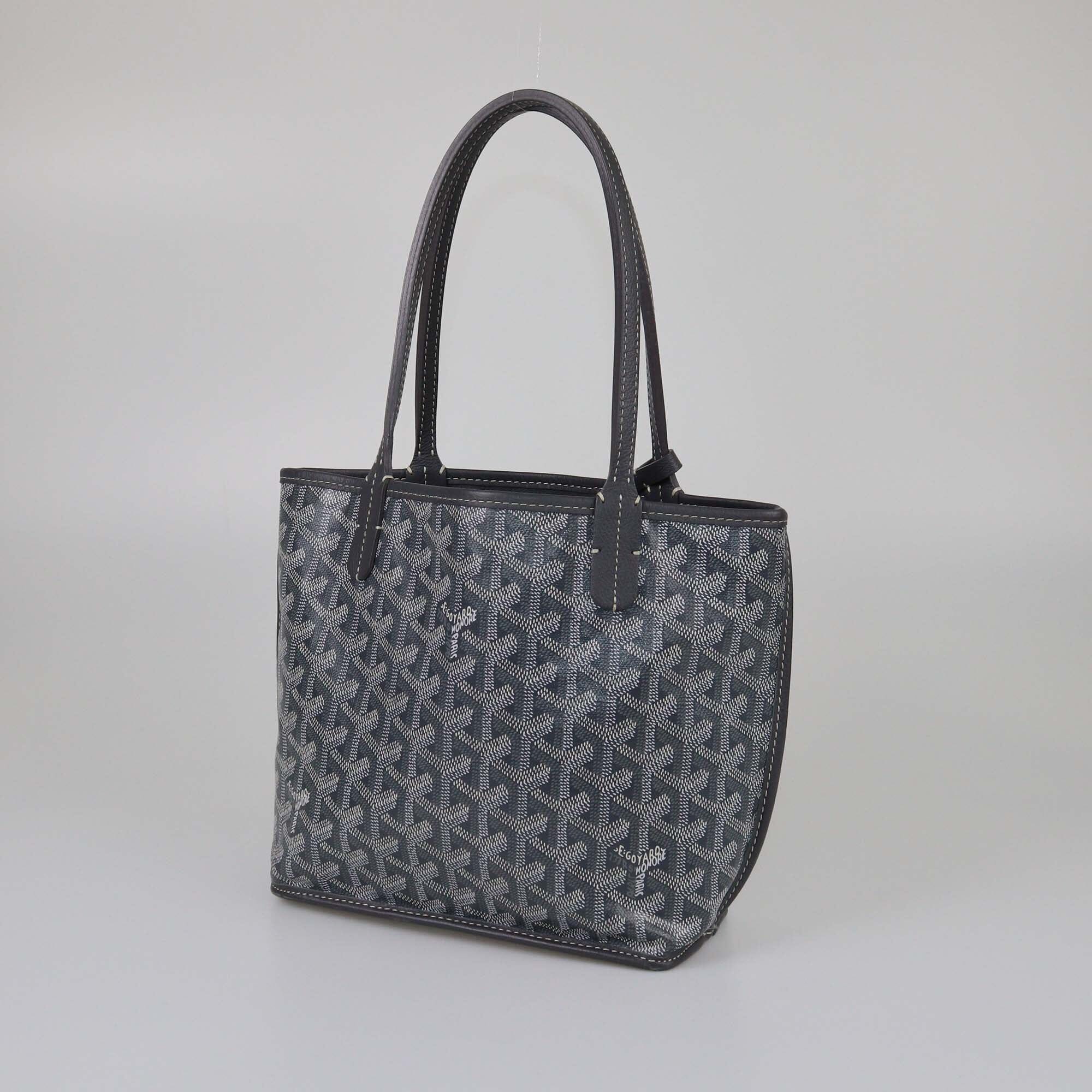 Goyard Grey Goyardine Mini Anjou Tote Womens Goyard 