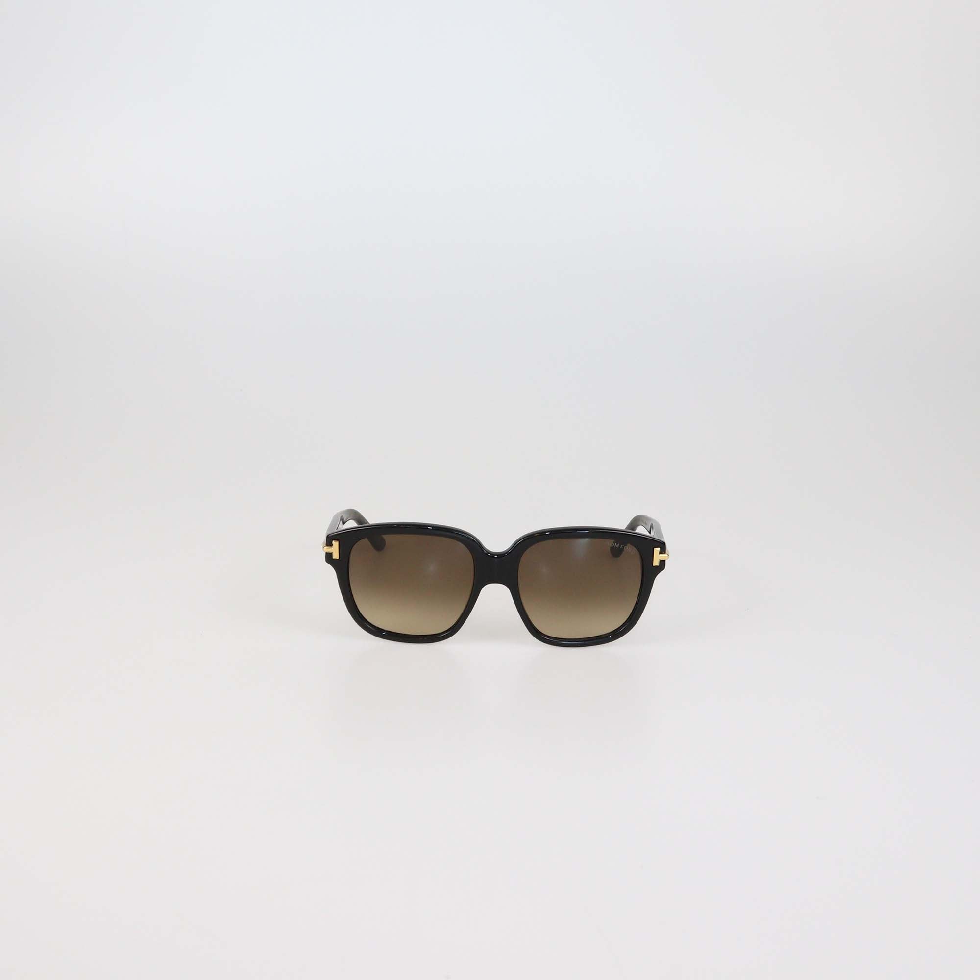 Tom Ford Black/Brown Gradient Icon Collection Oversized Sunglasses