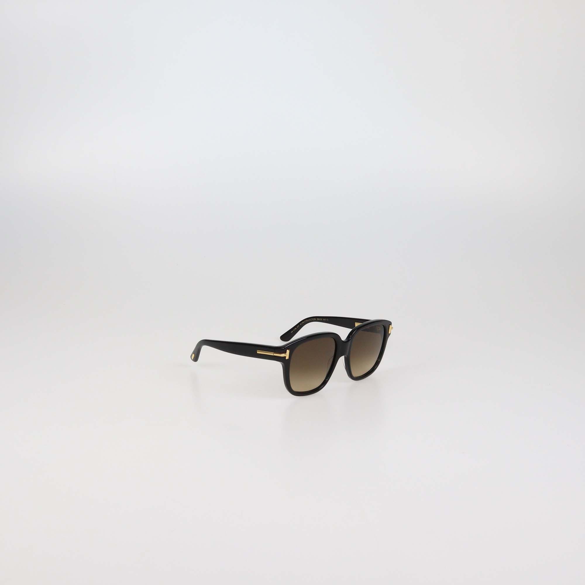 Tom Ford Black/Brown Gradient Icon Collection Oversized Sunglasses