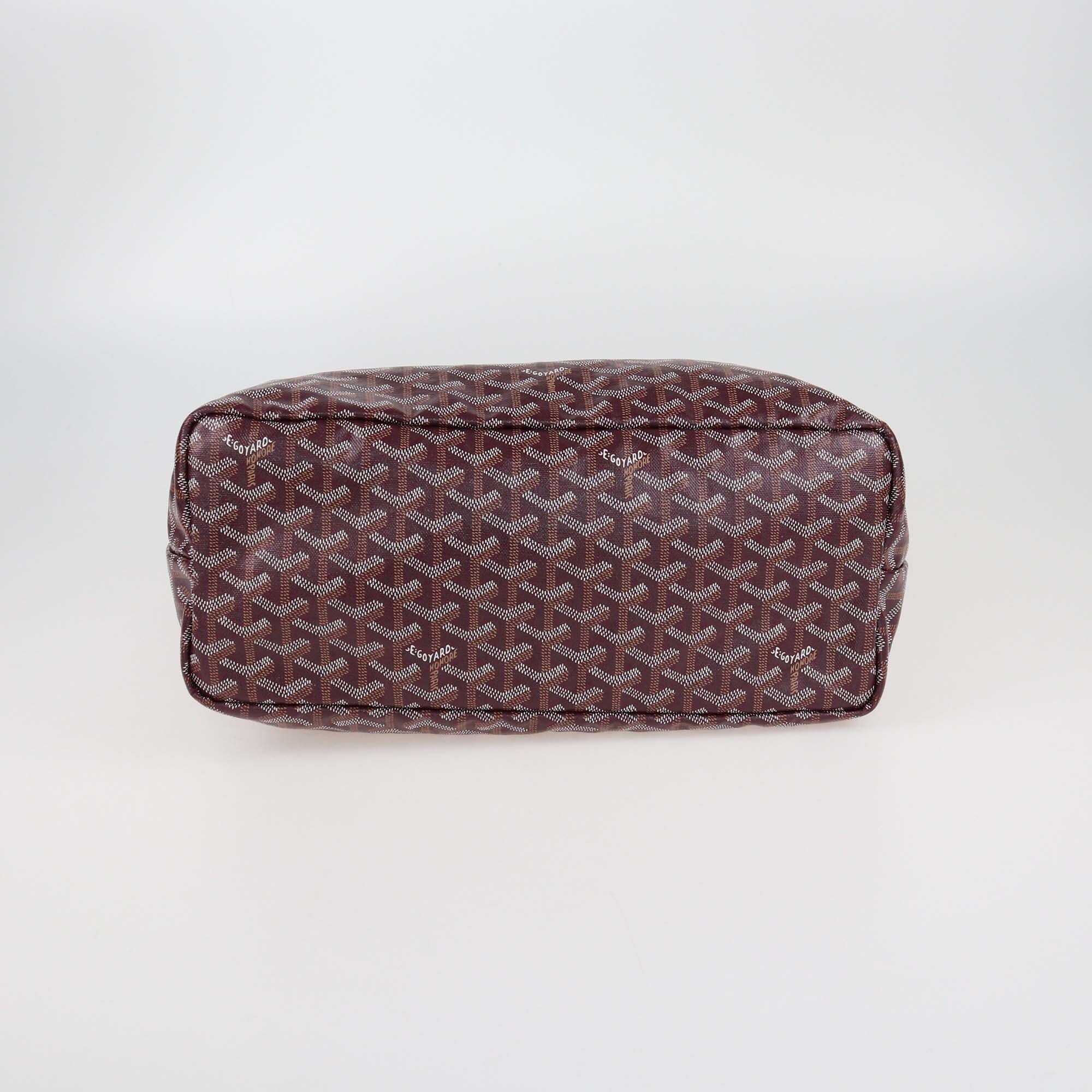 Goyard Burgundy Goyardine Saint Louis PM Tote Womens Goyard 