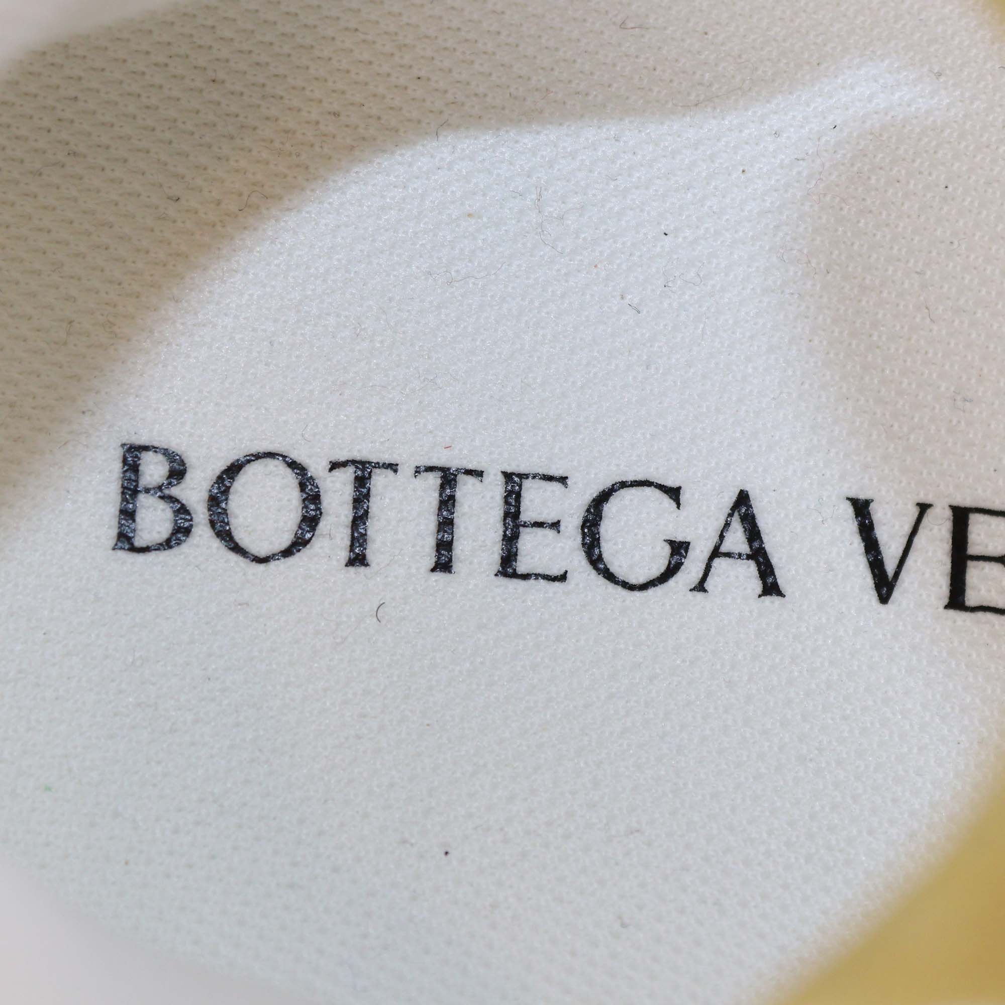 Bottega Veneta Gold/White Technical Fabric and Mesh Orbit Sneakers